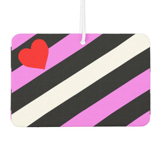 Leren Meisje Pride Vlag Luchtverfrisser (Voorkant)