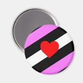 Leren Meisje Pride Vlag Magneet (Voorkant / Achterkant)