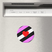 Leren Meisje Pride Vlag Magneet (Insitu (Vaatwasser))
