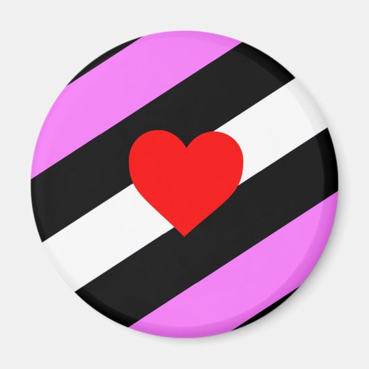 Leren Meisje Pride Vlag Magneet (Voorkant)