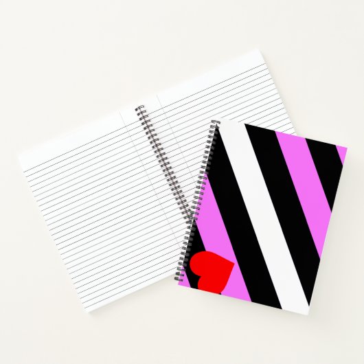 Leren Meisje Pride Vlag Notitieboek (Binnen)