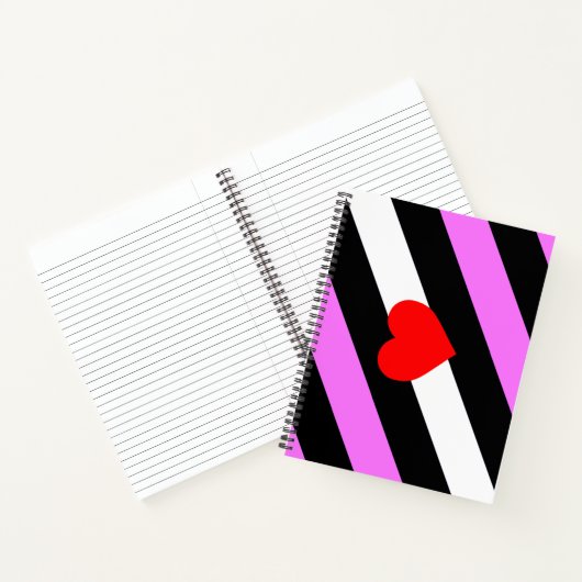 Leren Meisje Pride Vlag Notitieboek (Binnen)