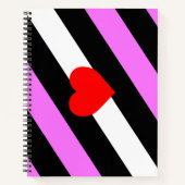 Leren Meisje Pride Vlag Notitieboek (Voorkant)