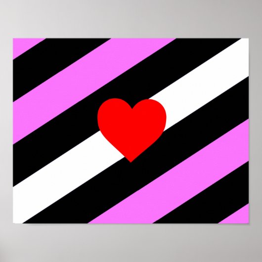 Leren Meisje Pride Vlag Poster (Voorkant)