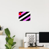 Leren Meisje Pride Vlag Poster (Thuiskantoor)