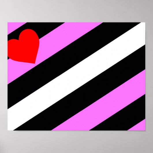 Leren Meisje Pride Vlag Poster (Voorkant)