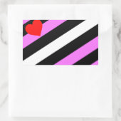 Leren Meisje Pride Vlag Rechthoekige Sticker (Tas)