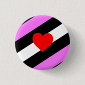 Leren Meisje Pride Vlag Ronde Button 3,2 Cm (Voorkant)