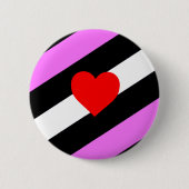 Leren Meisje Pride Vlag Ronde Button 5,7 Cm (Voorkant)