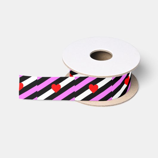 Leren Meisje Pride Vlag Satijnen Lint (Spoel)