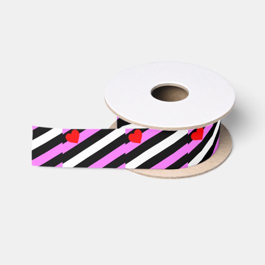 Leren Meisje Pride Vlag Satijnen Lint (Spoel)