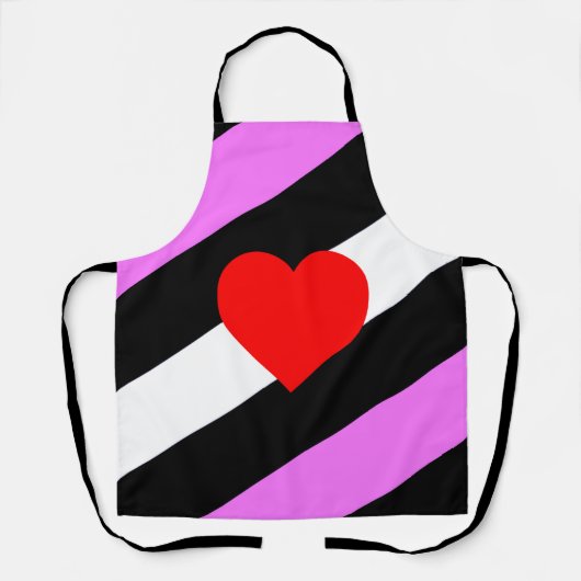 Leren Meisje Pride Vlag Schort (Voorkant)