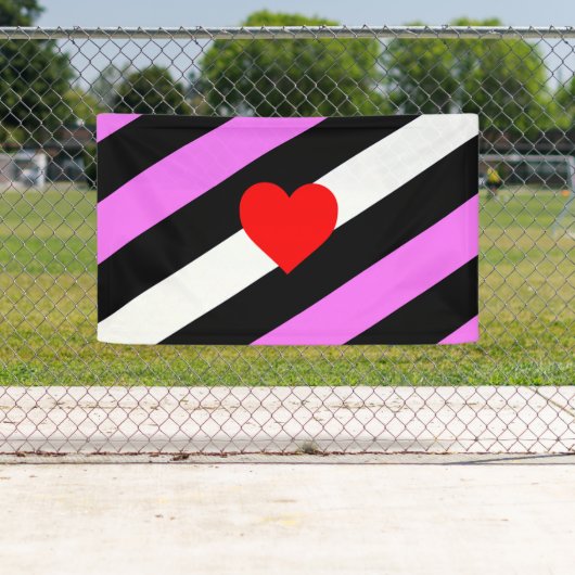 Leren Meisje Pride Vlag Spandoek (Insitu)