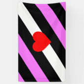 Leren Meisje Pride Vlag Spandoek (Verticaal)