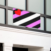 Leren Meisje Pride Vlag Spandoek (Buitenkant Gebouw)