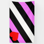 Leren Meisje Pride Vlag Spandoek (Verticaal)