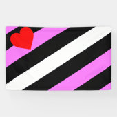 Leren Meisje Pride Vlag Spandoek (Horizontaal)