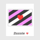 Leren Meisje Pride Vlag Sticker (Vel)
