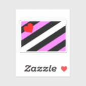 Leren Meisje Pride Vlag Sticker (Vel)