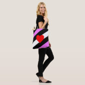 Leren Meisje Pride Vlag Tote Bag (Op model)