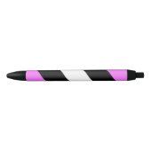 Leren Meisje Pride Vlag Zwarte Inkt Pen (Voorkant)