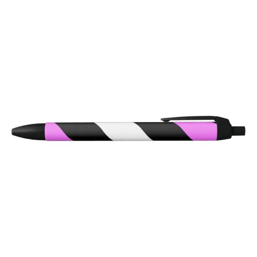 Leren Meisje Pride Vlag Zwarte Inkt Pen (Bovenkant)