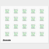 Leren met geluk St. Patrick's Day Edition Ronde Sticker (Vel)