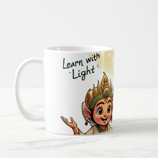 Leren met Licht Koffiemok (Links)