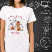 Leren Mijn Boos Halloween Leraar Homeschool Moeder T-shirt
