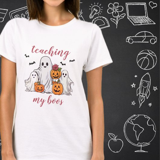Leren Mijn Boos Halloween Leraar Homeschool Moeder T-shirt