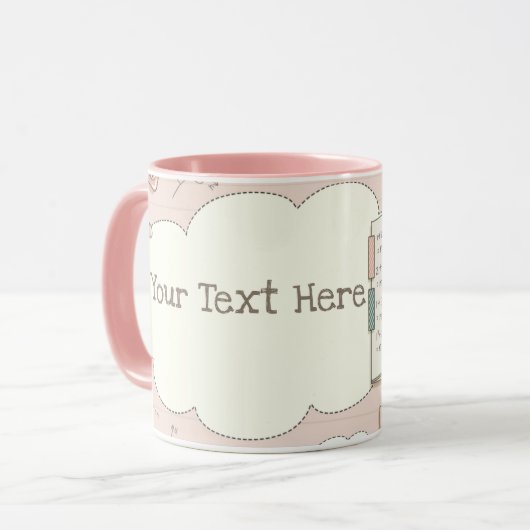 leren mok (Voorkant links)