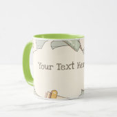  leren mok (Voorkant links)