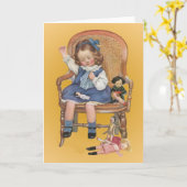 Leren naaien kaart (Gele Bloem)