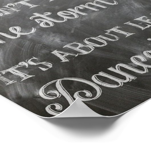 Leren naar dans in de regen poster (Hoek)