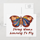 Leren naar vliegen briefkaart (Voorkant / Achterkant)