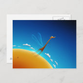 Leren naar vliegen briefkaart (Voorkant / Achterkant)