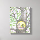 Leren naar vliegen canvas afdruk (Voorkant)