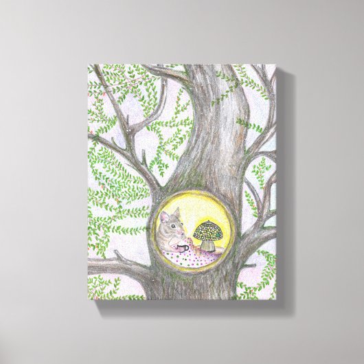 Leren naar vliegen canvas afdruk (Voorkant)