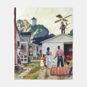 Leren naar vliegen fleece deken (Voorkant)