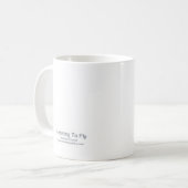 Leren naar vliegen koffiemok (Voorkant links)