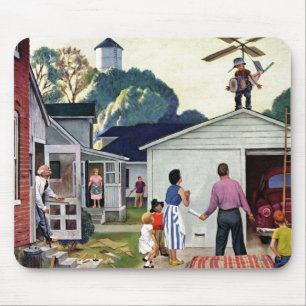 Leren naar vliegen muismat