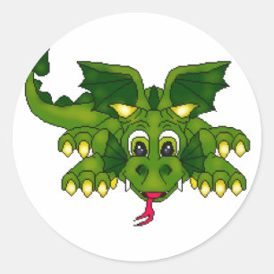Leren naar vliegen ronde sticker