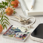 Leren naar vliegen sleutelhanger (Voorkant Rechts)