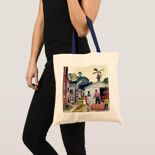 Leren naar vliegen tote bag (Voorkant (product))