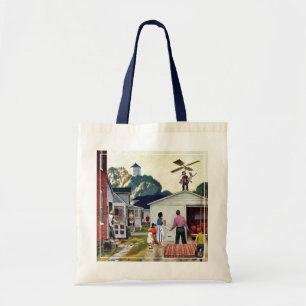 Leren naar vliegen tote bag