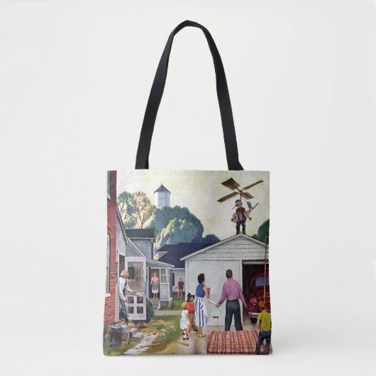 Leren naar vliegen tote bag (Voorkant)