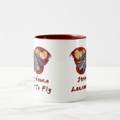 Leren naar vliegen tweekleurige koffiemok (Center)