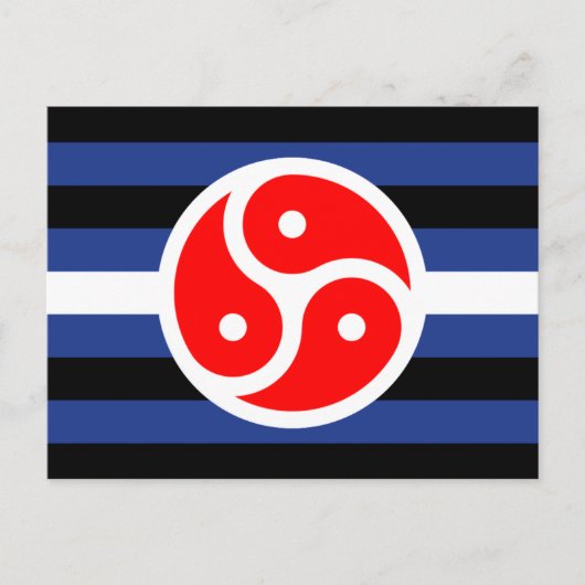 Leren oefen trots vlag briefkaart (Voorkant)