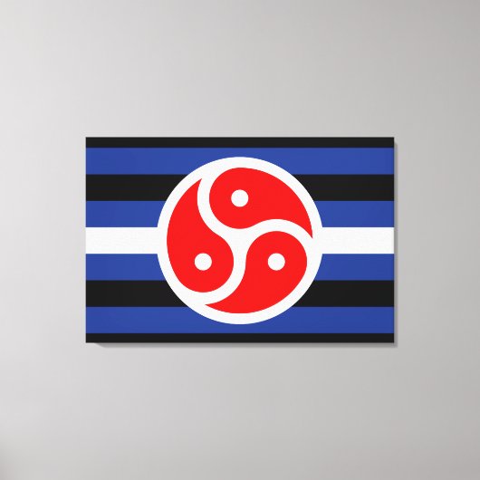 Leren oefen trots vlag canvas afdruk (Voorkant)