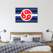 Leren oefen trots vlag canvas afdruk (Insitu (Slaapkamer))